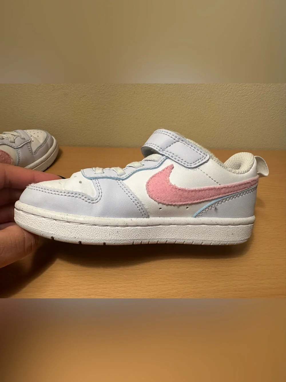 Nike Court Borough Low Essential White Rising Pink Shoes Size 11C